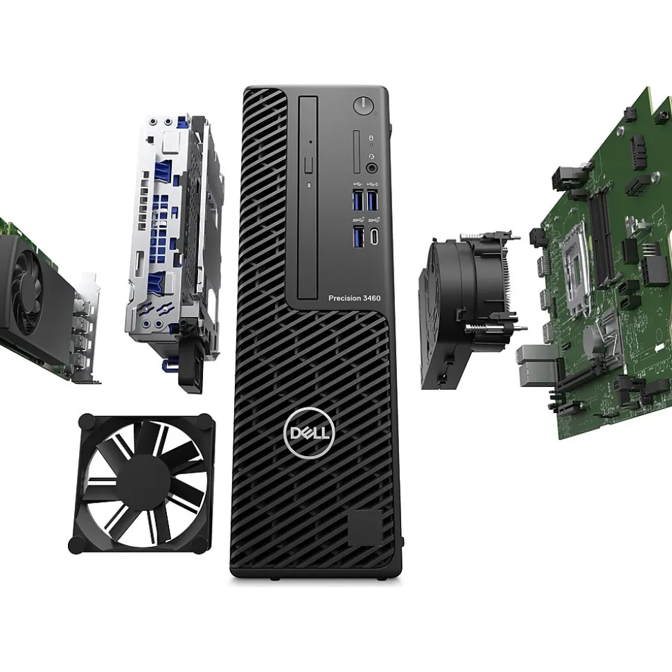 Dell Precision 3460 Desktop Computer, Intel Core i7-14700, 16GB Memory, 512GB SSD (J4XY9)