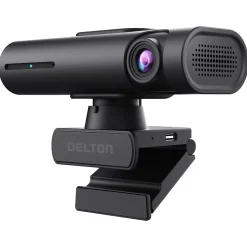 Delton AIC60 UHD 4K Face Tracking and Gesture Controls Webcam, 8.3 Megapixels, Black, (DCAIC60)