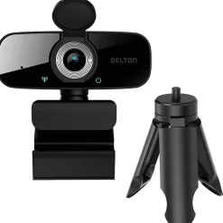 Delton C24 HD 1080p Webcam, 2 Megapixels, Black (DCAM24BK)