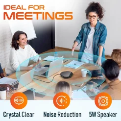 Delton C3900 Noise-Reducing USB Conference Speaker Speakerphone, Black (DSC3900-U)