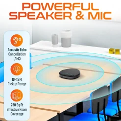 Delton C3900 Noise-Reducing USB Conference Speaker Speakerphone, Black (DSC3900-U)