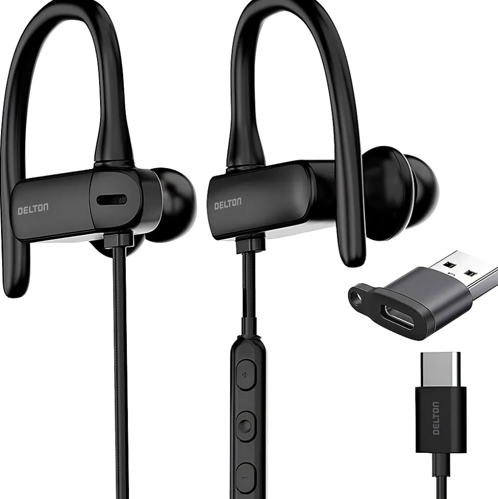 Delton 24ECA Stereo Earbuds, USB Type-C (DWH24ECA)