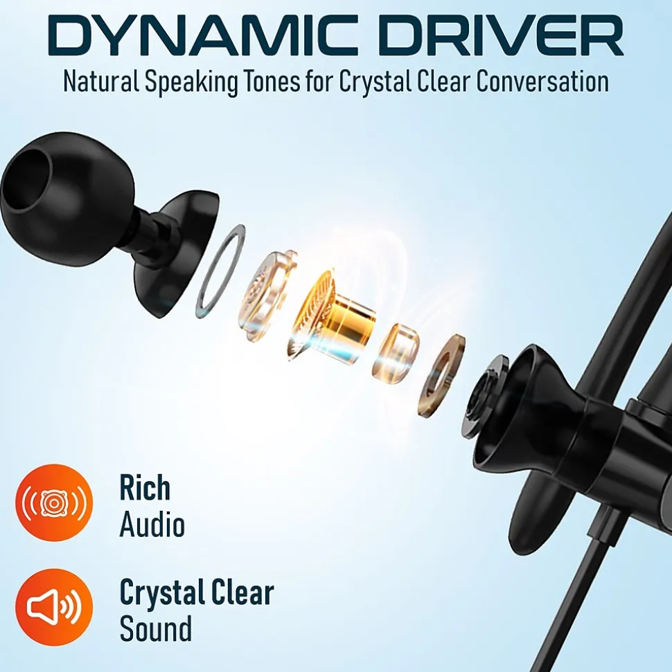 Delton 24ECA Stereo Earbuds, USB Type-C (DWH24ECA)