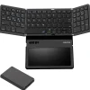 Delton F92 Foldable Portable Wireless Keyboard with Touchpad, Black (DKBF92)