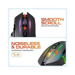 Delton G37 Wireless Optical Gaming Mouse, Black (DMGAM37ERG)