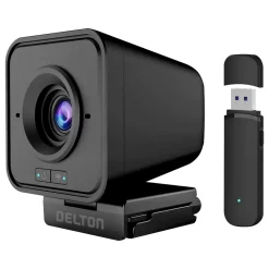 Delton HD 1080p Wireless Webcam, 2.1 Megapixels, Black (DCWC50)