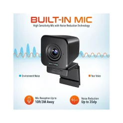 Delton HD 1080p Wireless Webcam, 2.1 Megapixels, Black (DCWC50)