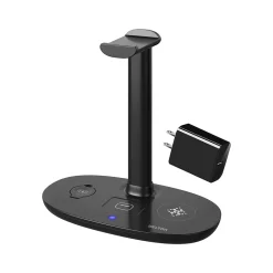 Delton HS1 Headset Stand and Wireless Charger with USB Type-C PD Adapter (DHSWC1)