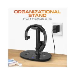 Delton HS1 Headset Stand and Wireless Charger with USB Type-C PD Adapter (DHSWC1)