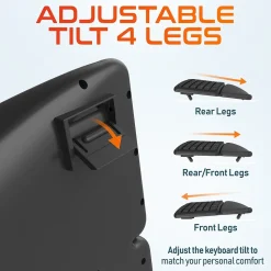 Delton KB250 Ergonomic Keyboard, Black (DKBE250-U)