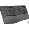 Delton KB250 Wireless Ergonomic Keyboard, Black (DKBE250-WB)