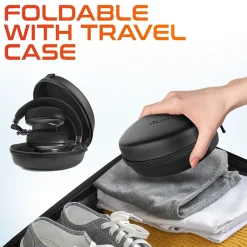 Delton M201 Wireless Active Noise Cancelling Bluetooth Stereo Business Computer Headset, Black (DBHM201D)