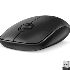 Delton S15 Wireless Ambidextrous Optical 2.4 GHz Mouse, Black (DMS15-WB)
