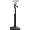 Delton T301 360° Webcam Stand, Camera Stand for Video Calls/Streaming/Recording, Black (DCT301)
