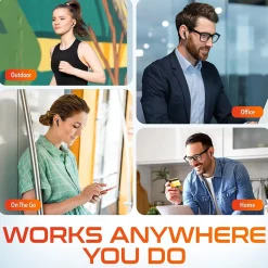 Delton T70 Wireless Noise Canceling Bluetooth Computer Earbuds, Black (DBHT70)