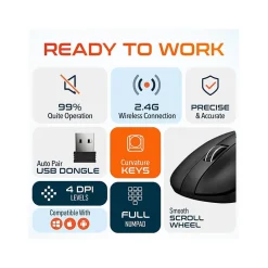 Delton Work Anywhere 90X Wireless Noise Canceling Bluetooth Computer On-Ear Headset Kit (DBND4WLS90XREG)