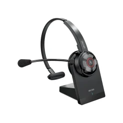 Delton 50X Pro Wireless Noise Canceling Bluetooth Mono Computer On-Ear Headset, Black (DBTHEAD50XBTDL)