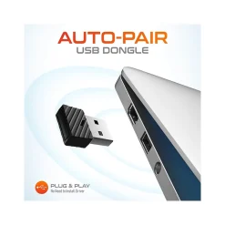 Delton 60X Stereo Noise Canceling Bluetooth Computer Headset - Compatible with MS Teams, Black (DBTHEAD60XBTDL)