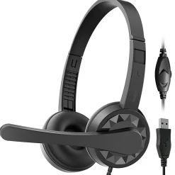 Delton 12Y Stereo On-Ear Computer Headset, USB Type-A (DWH12Y)