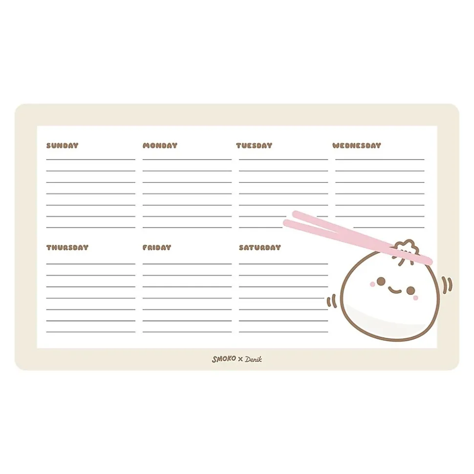 Denik Lil B Dumpling Notepad, 10" x 6", Multicolor, 52 Sheets/Pad (DP1887)