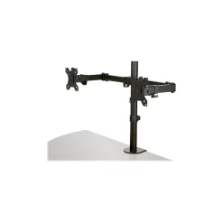 Desk Mount Dual Monitor Arm - Ergonomic VESA Compatible Mount for up to 32 inch Display - Desk Clamp / Grommet - Articulating