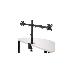 Desk Mount Dual Monitor Arm - Ergonomic VESA Compatible Mount for up to 32 inch Display - Desk Clamp / Grommet - Articulating