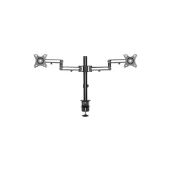 Desk Mount Dual Monitor Arm - Ergonomic VESA Compatible Mount for up to 32 inch Displays - Desk / C-Clamp - Articulating