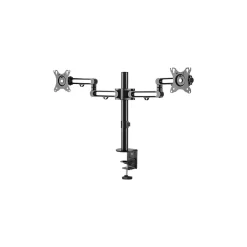 Desk Mount Dual Monitor Arm - Ergonomic VESA Compatible Mount for up to 32 inch Displays - Desk / C-Clamp - Articulating
