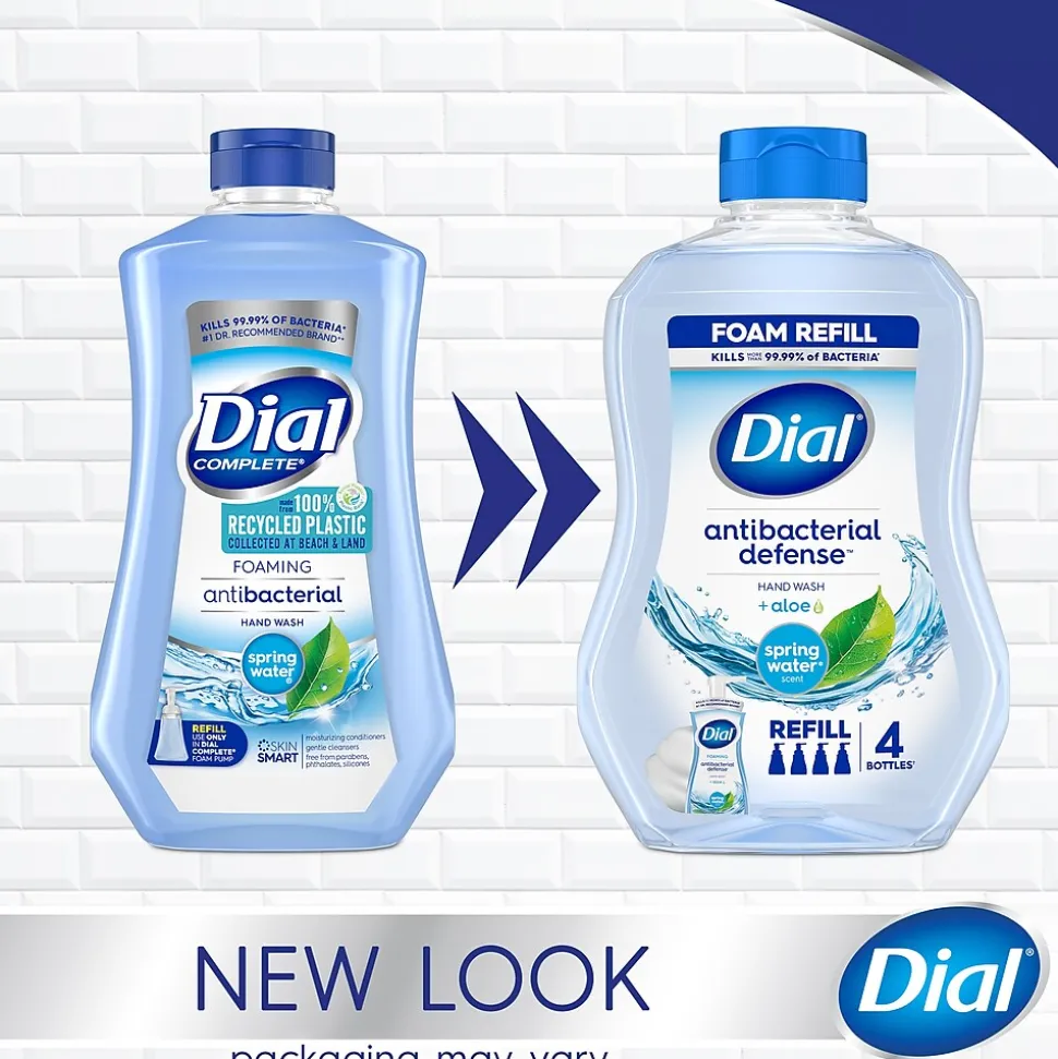 Dial Antibacterial Defense Foaming Hand Soap Refill, Spring Water Scent, 30 Fl. Oz. (17000350875)