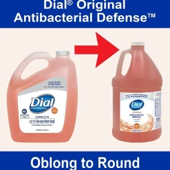 Dial Professional Antibacterial Defense Foaming Hand Soap Refill, Original Scent, 1 Gal., 4/Carton (17000354521)