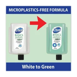 Dial Professional Basics MP Free Liquid Hand Soap Refill for Versa Dispenser, 15 oz Refill Bottle, 6/Carton (DIA33827)