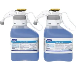 Diversey Virex II 256 Disinfectant Cleaner and Deodorant, SmartDose Bottle, Mint, 2/Carton (5019317)