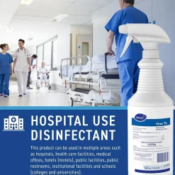 Diversey Virex TB Disinfectant Cleaner, RTU, Lemon Scent, 32 oz., 12/Carton (04743.)