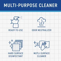 Diversey Virex TB Disinfectant Cleaner, RTU, Lemon Scent, 32 oz., 12/Carton (04743.)