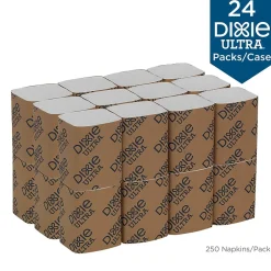 Dixie Ultra Interfold 2-Ply Napkin Dispenser Refill by GP PRO, White, 250 Napkins /Pack, 24/Carton (32006)