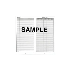 Dome Auto Mileage Log Record Book, 3.25" x 6.25", Gray (770)