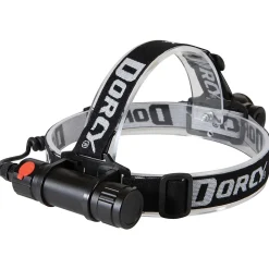Dorcy 1,000-Lumen Pro Water-Resistant LED Rechargeable Headlamp, Black (41-2121)