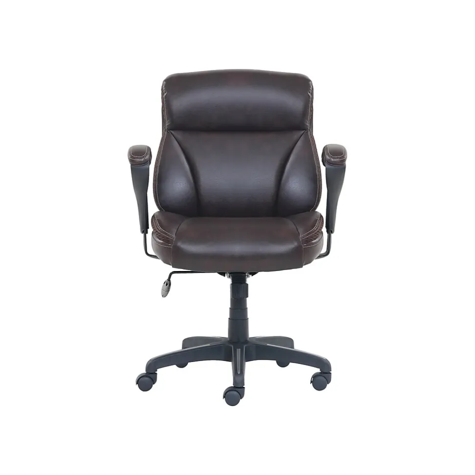 Dormeo Bonded Leather Task Chair, Brown (51451)