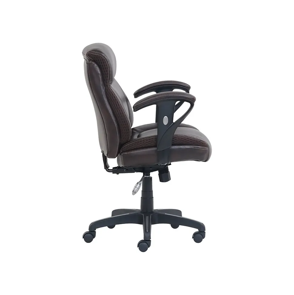 Dormeo Bonded Leather Task Chair, Brown (51451)