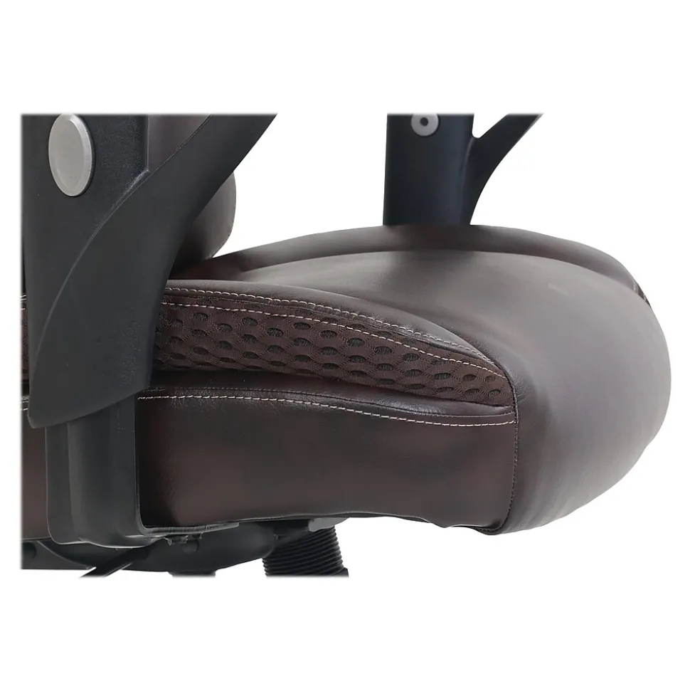 Dormeo Bonded Leather Task Chair, Brown (51451)