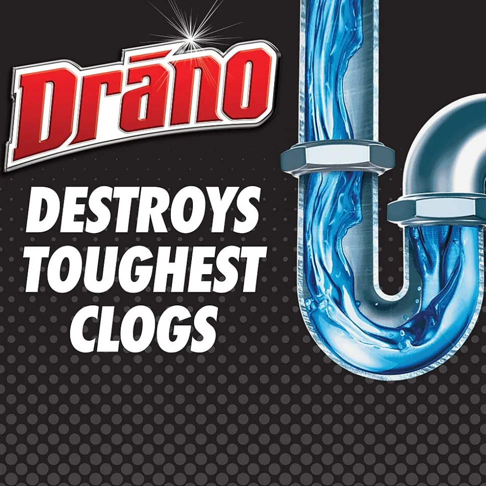 Drano Max Gel Clog Remover Drain Cleaner, 1 Gal. (696642EA)