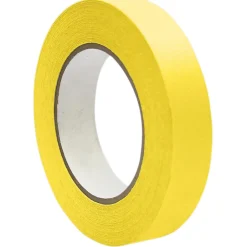 DSS Distributing 1" x 55 Yds, Premium Grade Masking Tape, Yellow, 6 Rolls/Bundle (DSS46169-6)