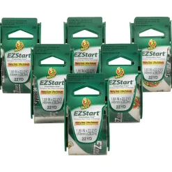 Duck EZ-Start Packing Tape with Dispenser, 1.88" x 22.2 yds., Clear, 6/Pack (824922/7727)