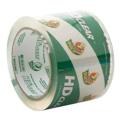 Duck HD Clear Heavy Duty Packing Tape, 3" x 54.6 yds., Clear, 6/Pack (307352/7496)