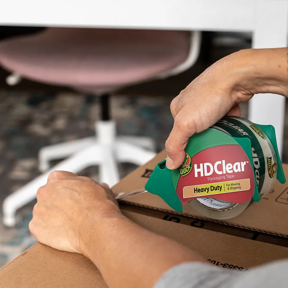 Duck HD Clear Heavy Duty Packing Tape, 1.88" x 54.6 yds., Clear, 6/Pack (441962/7295)