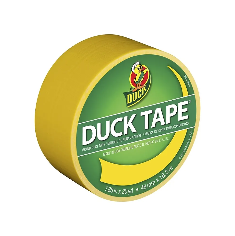 Duck Heavy Duty Duct Tape, 1.88" x 20 Yds., Yellow (1304966)