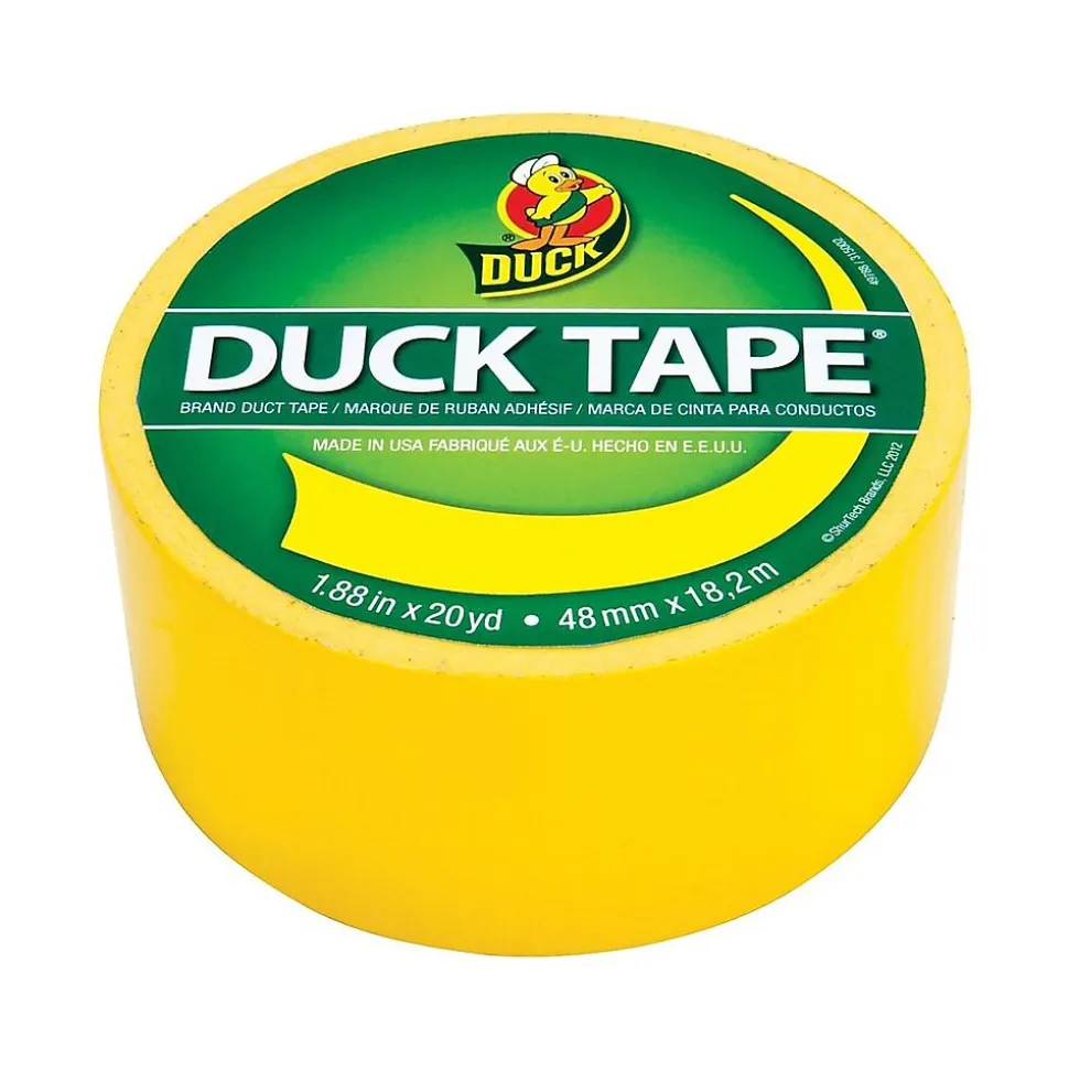 Duck Heavy Duty Duct Tape, 1.88" x 20 Yds., Yellow (1304966)