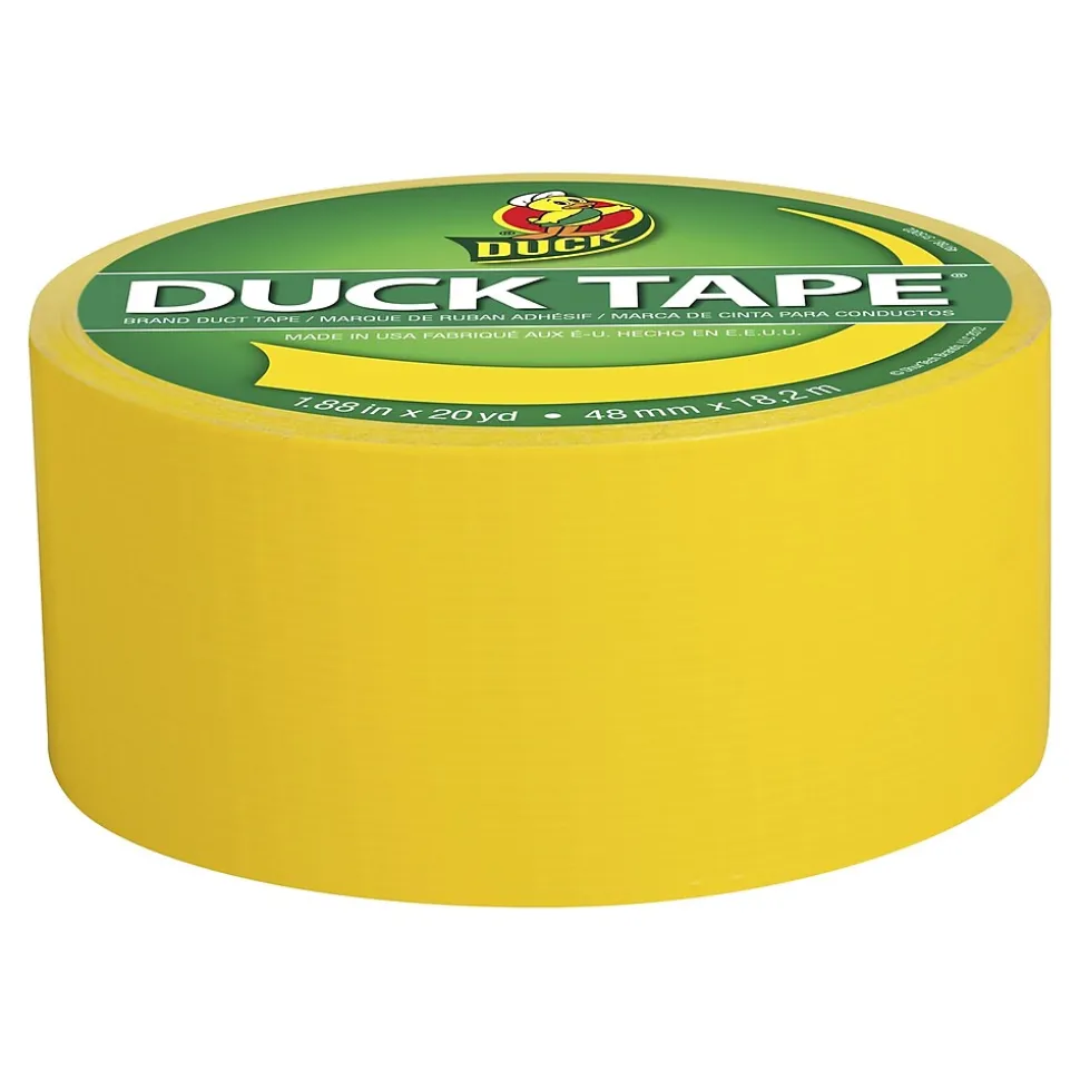 Duck Heavy Duty Duct Tape, 1.88" x 20 Yds., Yellow (1304966)