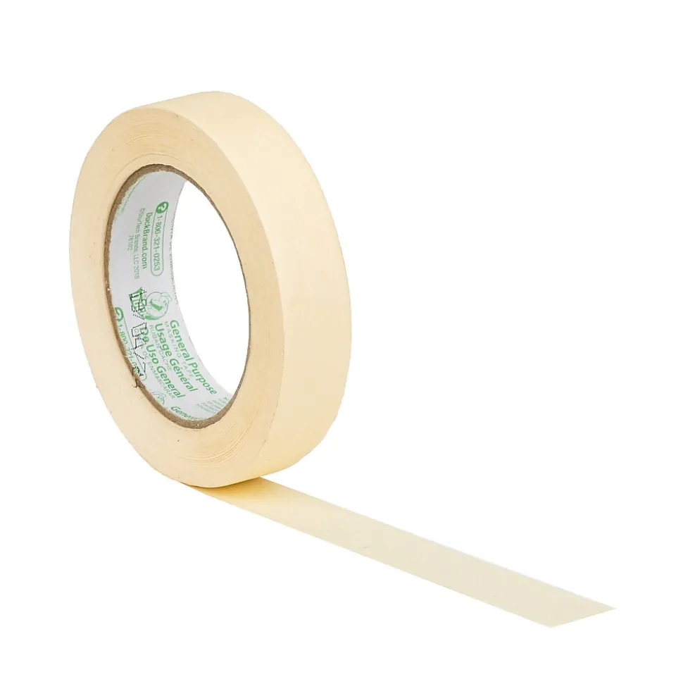 Duck Masking Tape, 0.94" x 60 yds., Beige (394693)