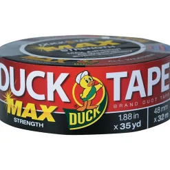 Duck Max General Purpose Duct Tape, 1.88" x 35 Yds, Black (240867)